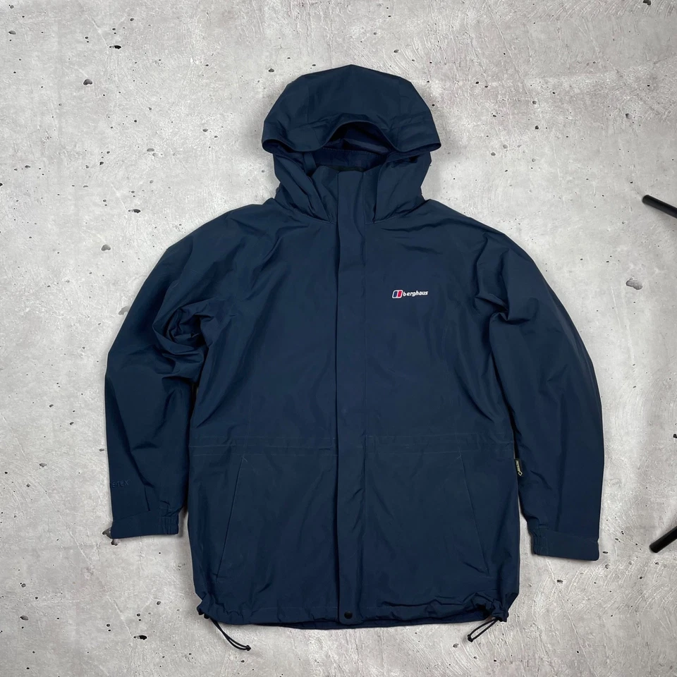 Vintage Berghaus Meru Peak Goretex Jacket Mens Size XL Burgundy Liam Gallagher - Image 2 of 4