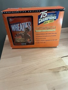 Muhammad Ali Wheaties 75 Years of Champions 24K Gold Signature Mini Wheaties Box