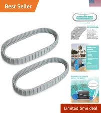 2 Pack Replacement Gray Tracks for Maytronics Dolphin Robotic Cleaners R2