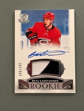 Eetu Luostarinen 2019-20 The Cup Rookie Auto Patch RPA /249 Carolina Hurricanes