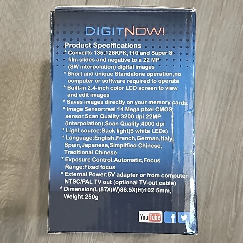 DIGIT NOW F22MP 126KPK Super 8 Slides & Negatives All-in-1 Film Scanner - Image 4 of 4