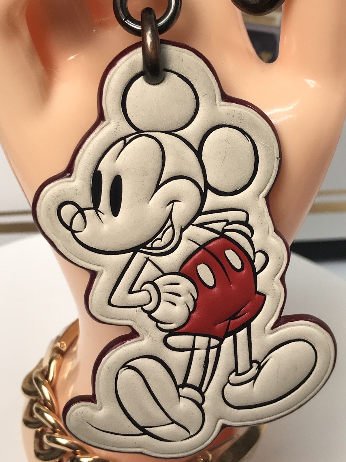 COACH x Disney Leather Keychain Bag Charm