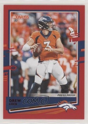 2020 Panini Donruss Photo Variation Press Proof Red Drew Lock #87 5m1