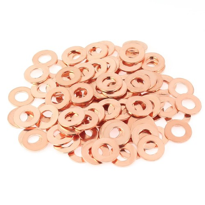 #ad Copper Sealing Washers M6 Metric Flat Gaskets 100 Pack $13.57