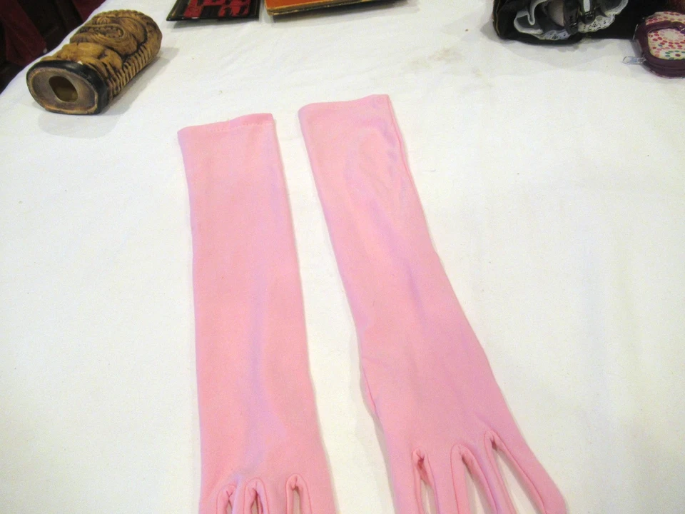 Guantes Nylon Rosa, 18" Largo Foto 2 de 4