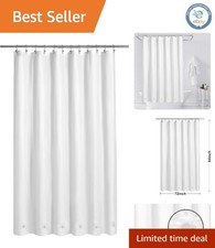 Stylish 72x84 Waterproof PEVA Shower Liner with Rustproof Grommets Magnets