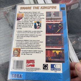 Amazing Spider-Man vs. The Kingpin (Sega CD, 1993) CIB With Reg Card Tested