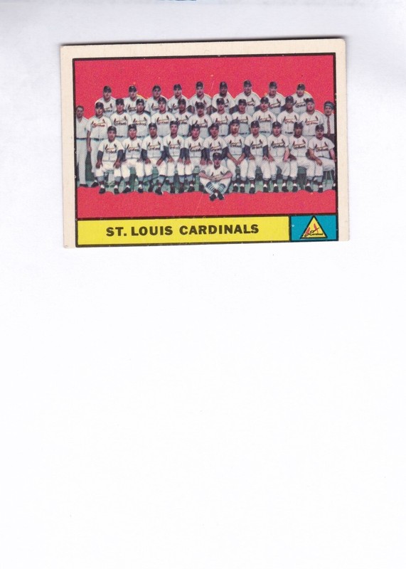 1961 Topps #347 St. Louis Cardinals team card - EXMT(oc)           (BTC61)