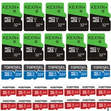 1-100PCS 32GB Micro SD Card Class 10 SDHC Memory Card TF Memory Card Wholesale