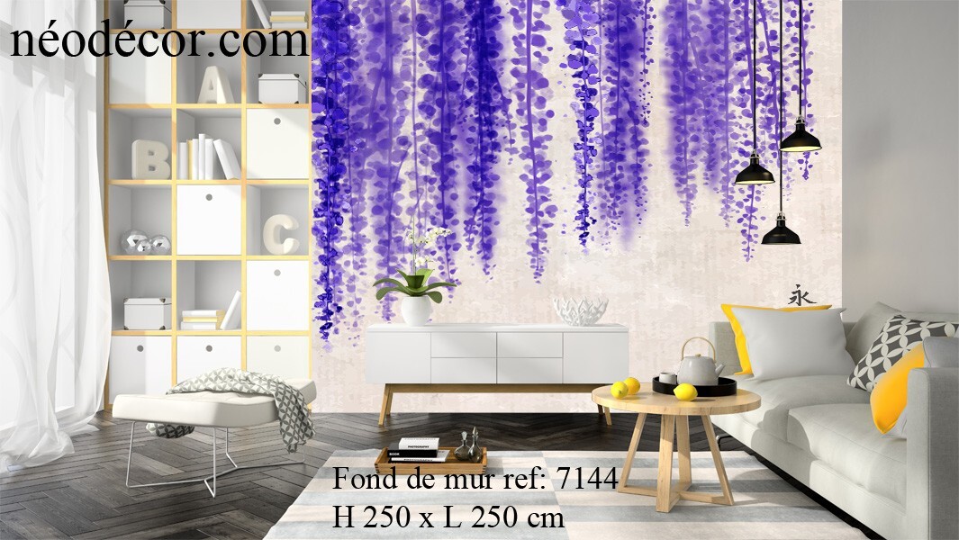 Papier peint intissé premium Fond de mur 7144 avec impression haute définition