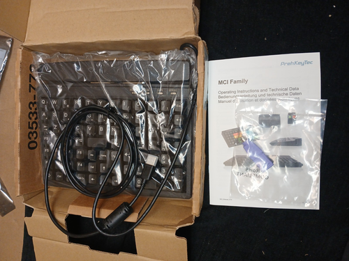 PrehKeyTec MCI-84 USB 79-KEY Magnetic Card Reader Mini Keyboard