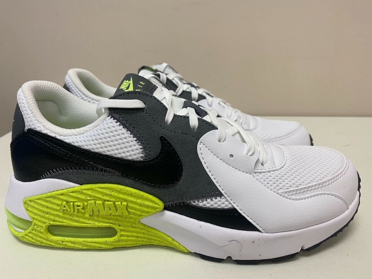 Mens 8 Nike Air Max Excee White/Black-Iron Grey-Volt CD4165 Mens 8 Nike Air Max Excee White/Black-Iron Grey-Volt CD4165
