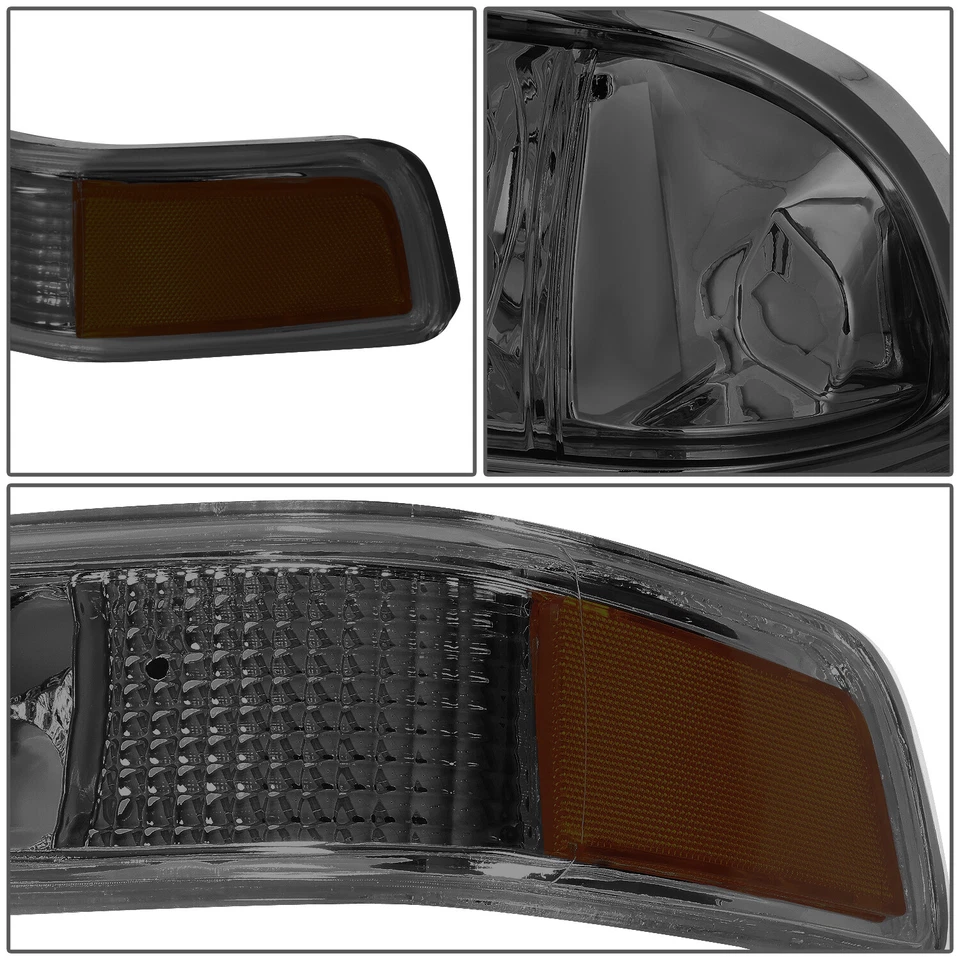 PARA CHEVY S10/BLAZER 1998-2004 FARO AHUMADO/ÁMBAR + LUZ DE SEÑAL DE PARACHOQUES Foto 4 de 4