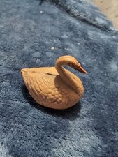 Antique Celluloid Swan Toy Small 1.5 inches For Christmas Putz