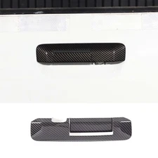 Fit For Toyota Tacoma 2006-2015 Carbon Car Tailgate Grab Handle Cover Decor Trim