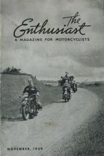AWESOME VINTAGE HARLEY DAVIDSON ENTHUSIAST MOTORCYCLE MAGAZINE - NOV 1939