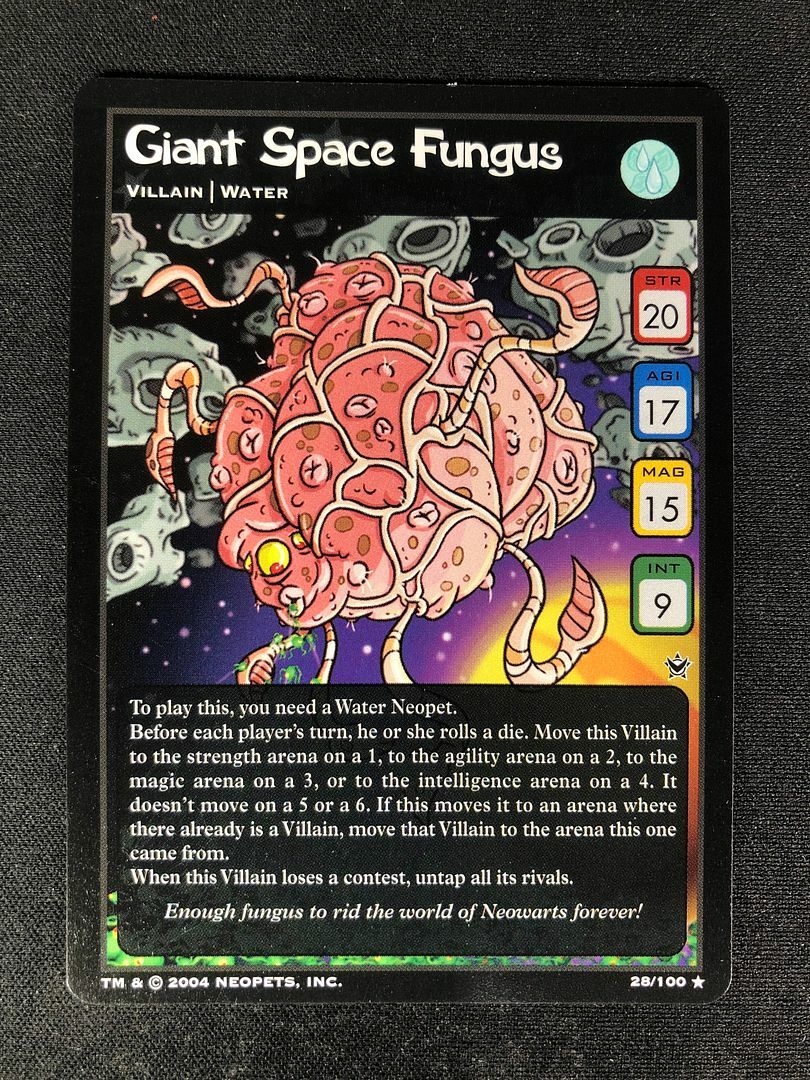 Neopets TCG Giant Space Fungus 28/100 Return of Dr Sloth Villain