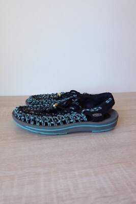 KEEN UNEEK Black Green Hiking Comfort Shoes KEEN Uneek 1015481 Black Water Bungee Sandals Sport Shoes  main image 3