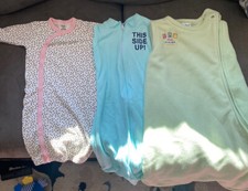 Lot Of 3 baby sleep sack Bag lot 0-6 Months