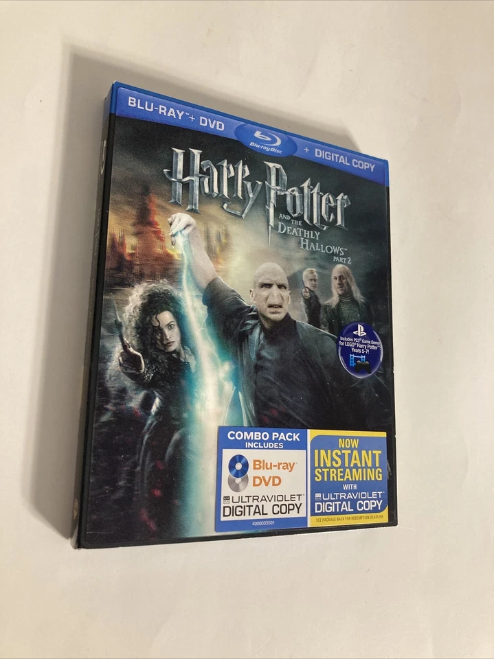 Harry Potter And The Deathly Hallows Part 2 Blu-Ray + DVD 2011 Movie (NEW) - Image 2 of 4
