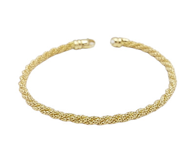 Pulsera De Mujer Realizada En Oro Amarillo De 18 Kt. Cierre A Mosquetón. Nuevo