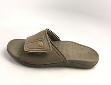 Vionic Kiwi -Men's Motion Control Orthotic Slide Sandal Camel Khaki Sz 8 US