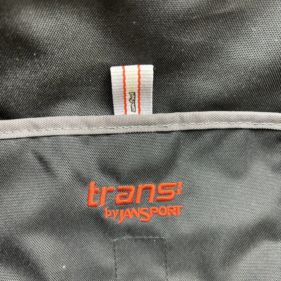 Jansport Trans Messenger Bag Black Gray New Laptop Sleeve Work Tote Carry-on - Image 2 of 4