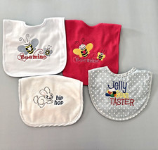 Lot Of 4 Baby Bibs Various Design Infant Bib Set