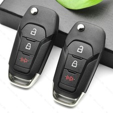 2 Replacement For 2015 2016-2020 Ford F-150 F-250 F350 Remote Flip Key Fob Uncut