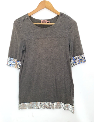 JUICY COUTURE Vintage Gray Knit Shift Mini Dress Silver Sequin Trim Size S | eBay JUICY COUTURE Vintage Gray Knit Shift Mini Dress Silver Sequin Trim Size S | eBay
