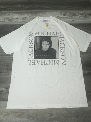 マイケルジャクソンTシャツ90s　KING OFPOP HISTORY Ｌサイズ Vintage Michael Jackson History King of Pop T-Shirt XL | eBay