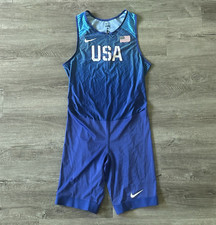 Nike Pro Elite Speedsuit Team Issued USA Olympics Unitard 898156 Mens Size XL