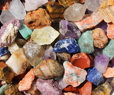 Brazil Mix - Rough Rocks for Tumbling - Bulk Wholesale 1LB options