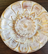 Vintage ~ Haeger 1054 USA ~ 9.5" Dia. x 1.5" Tall ~  Ceramic Ashtray