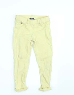 Jordache Mädchen gelb Baumwollmischung Jegging Größe 7-8 Jahre schmal Innenbeinlänge 1
