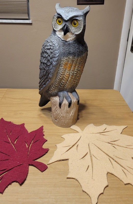 Flambeau 21" Owl Decoy Large Pest Decoy Chineys Gardens Docks