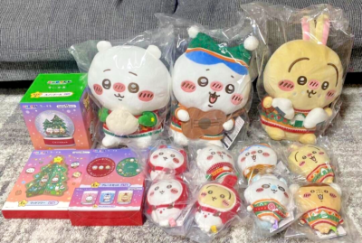 Chiikawa Seven-Eleven lottery Rabbit Hachiware Plush Christmas