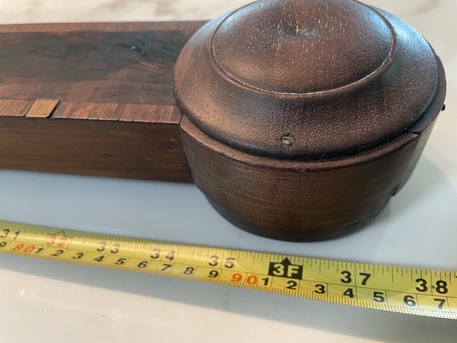 Antique L.C. Francis Barometer Thermometer Philadelphia PA USA 1850s 38” Working