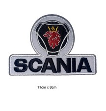 Scania Black Embroidered Patch sew iron on Patches transfer clothes Shirts