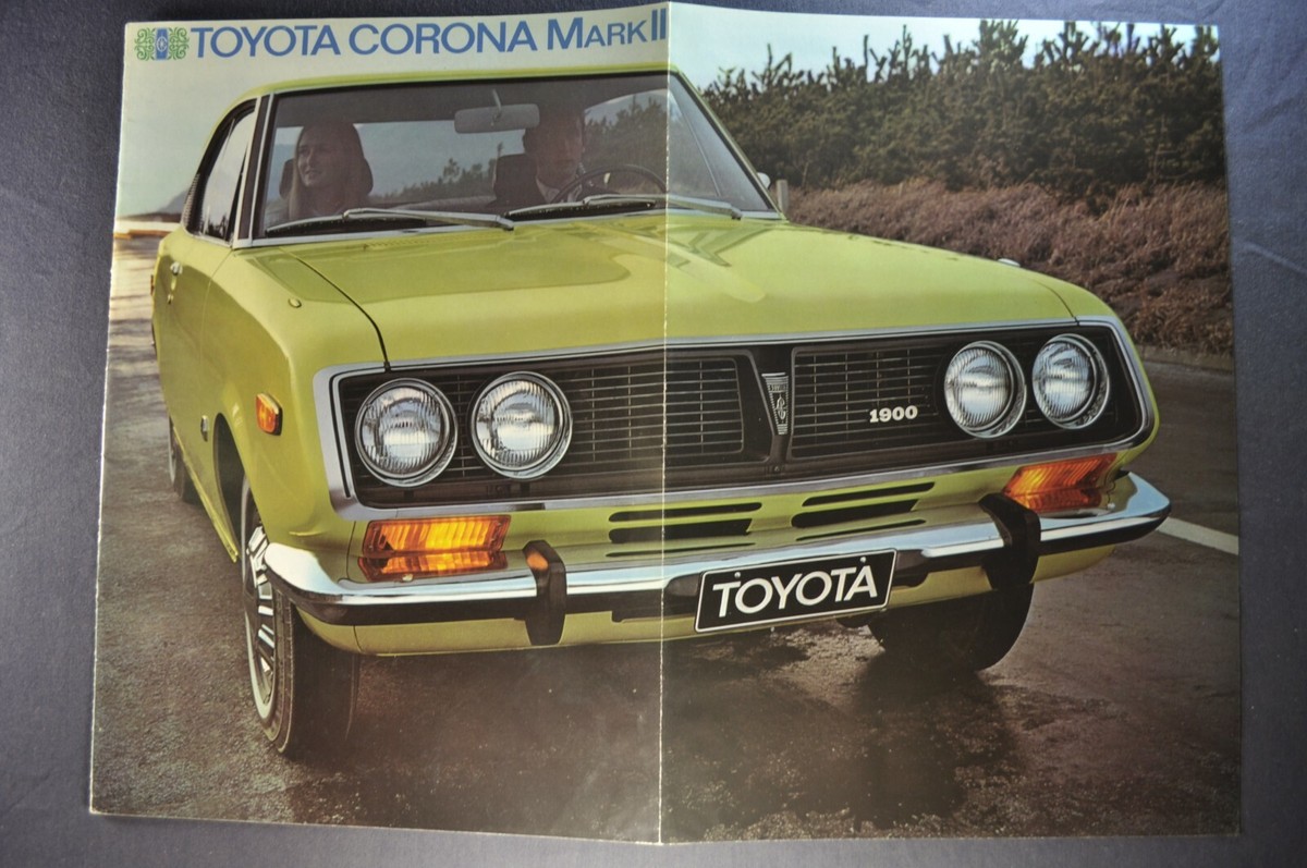 1971 Toyota Corona Mark II Brochure 1900 Sedan Coupe Wagon