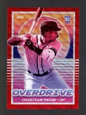2021 CHRONICLES OVERDRIVE RED RUBY WAVE PRIZM #11 CRISTIAN PACHE RC 176/199