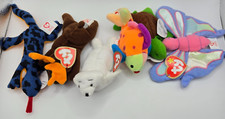 Lot of 6 - 1993 and 1999 Original Ty Beanie Babies with Hang  Tush Tags