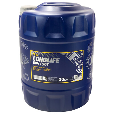 20 Liter Original Mannol 5W-30 Motoröl VW AUDI 504 507.00 MB 229.51 BMW LL-04