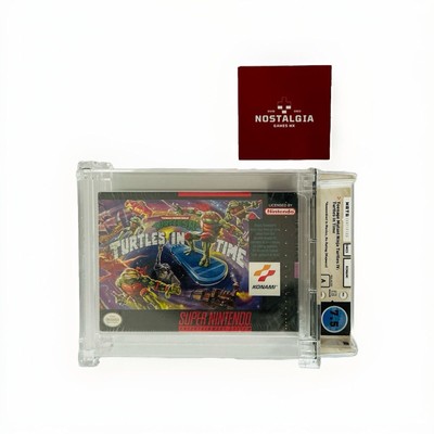 Turtles in Time - TMNT IV - SNES - WATA 7.5 A - Sealed, Very Rare.(Majesco)
