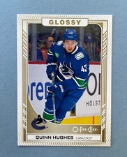 2023-24 Upper Deck Hockey Series 1 Quinn Hughes O-Pee-Chee Glossy #R-20 Canucks