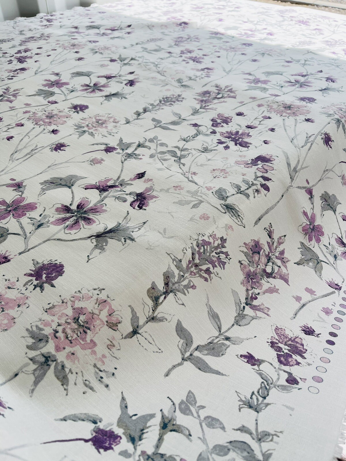 Laura Ashley Fabric Material Fabric Wild Meadow Pale Iris SOLD PER ...