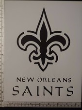 New Orleans Saints Football 8.5 x 11" Custom Stencil FAST FREE SHIPPING