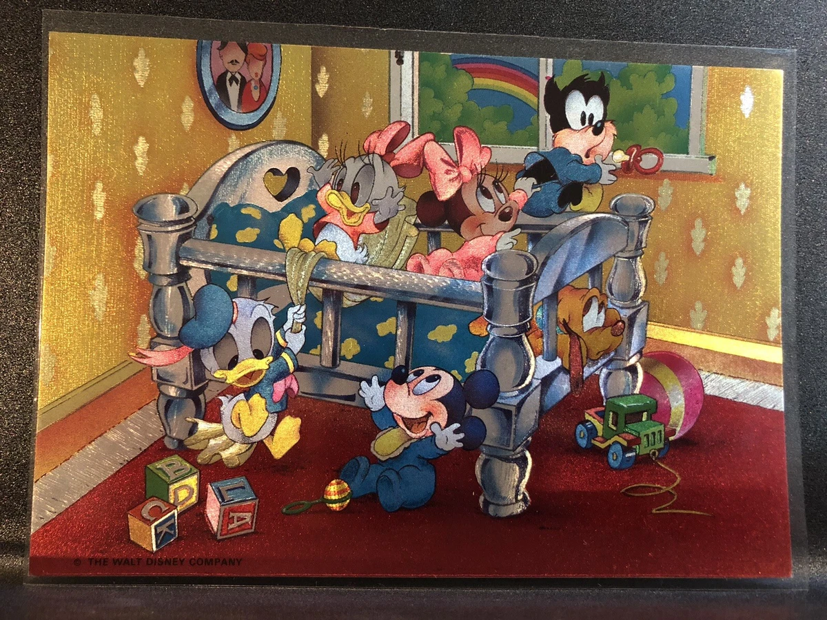 Vintage Disney Babies 1985 Baby Funhouse Cast Metallic Postcard Foil RARE  Pete | eBay