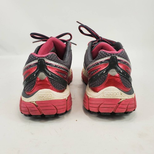 Brooks Womens Glycerin 10 Running Shoes Gray Pink 1201122A761 Mesh Lace Up 8.5AA - Picture 2 of 10