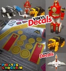 Decals Sticker Replacement Dx vintage Ninja Megazord Power Ranger